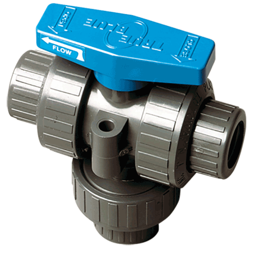 Plast O Matic Tmbv Series Pvc Three Way Ball Valve With Ptfe Seats