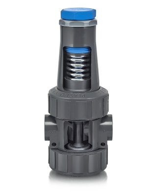 Plast-O-Matic PRHM200EP-PV PRHM Series 2 IN Pressure Regulator, FNPT, PVC Body, EPDM Seal, 5-125 PSI - Harrington Industrial Plastics