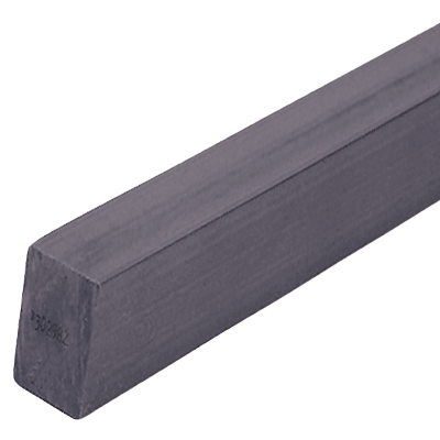 12 Length PVC-Hollow Rectangular Bar 0.060 Wall 3/4 X 3/4 Gray NSF 61 